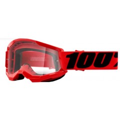 100% STRATA 2 JUNIOR MOTOKROS PROZORNA OČALA RED
